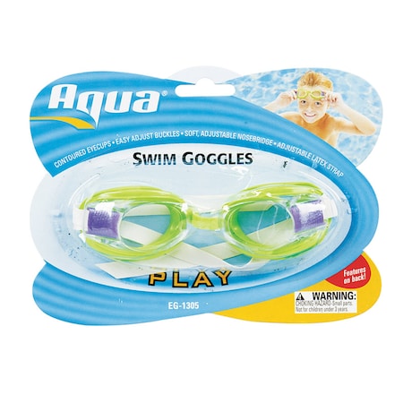 Aqua Leisure Aqua Swim Assorted PVC Junior Swim Goggles AQG13684A